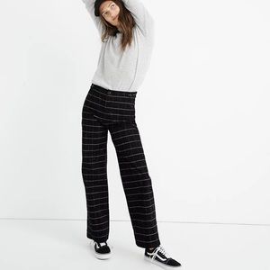 Madewell Slim Emmett Wide-Leg Pants in Dongel Windowpane